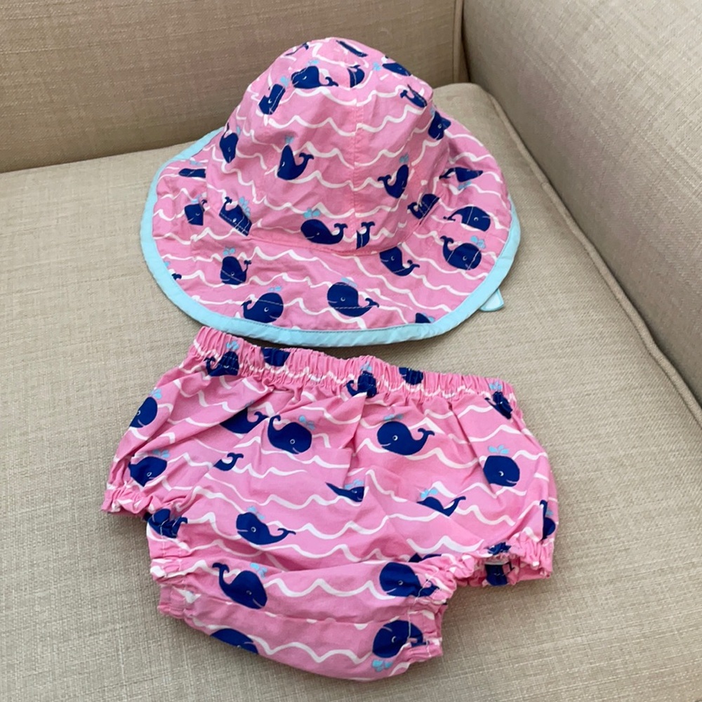 Pottery Barn Kids - Sun hat & diaper Cover 12-18mo